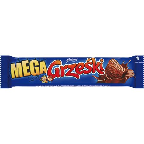 GOPLANA GRZESKI MEGA CHOCOLATE COATED WAFER BAR WITH Smakołyk