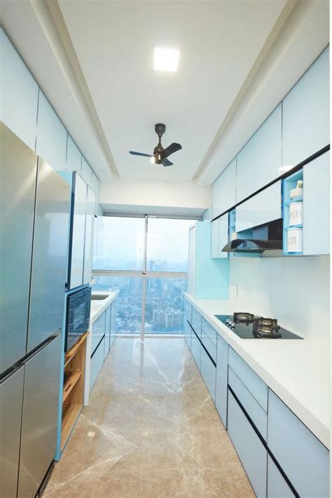 Modern Wooden Lacquered Glass Modular Kitchen At Rs Piece In