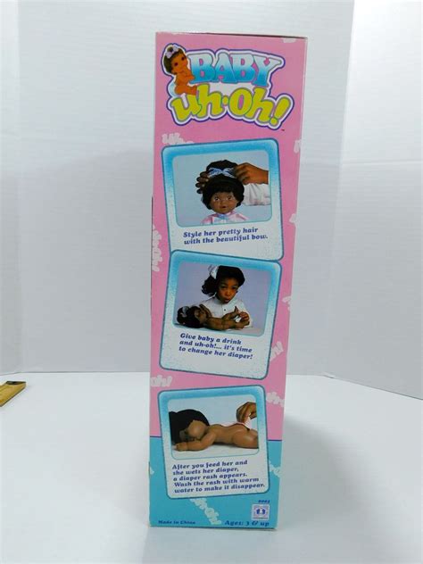 Vintage Rare Hasbro 1989 Baby Uh Oh Drink Baby Doll Original Box Potty