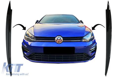 Headlights Eyebrows Suitable For VW Golf VII 7 5G 2013 2017 Piano