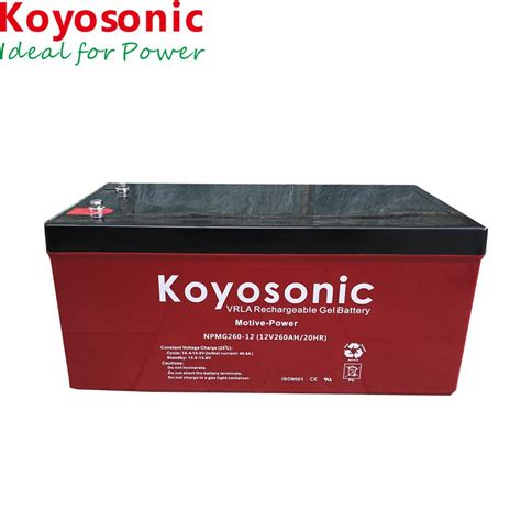 Koyosonic 12v 260ah Motive Power Gel Battery Cold Cranking Battery For