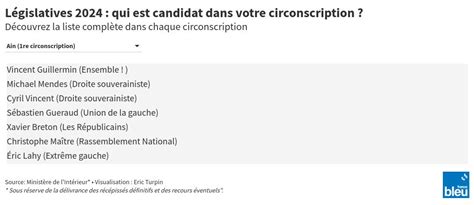 Législatives 2024 découvrez qui est candidat dans votre