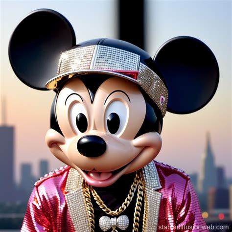 Mickey Mouse's Blinged-Out Rapper Look | Stable Diffusion Online