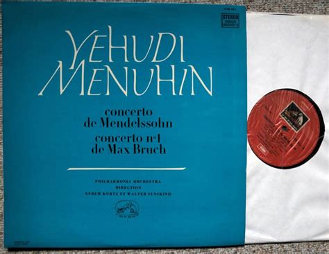 Yehudi Menuhin Concerto De Mendelssohn N1 De Max Bruch Kaufen Auf