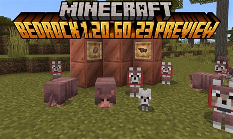 Armadillo and Wolf Armor Now Live in Latest Minecraft Bedrock Preview | Beebom