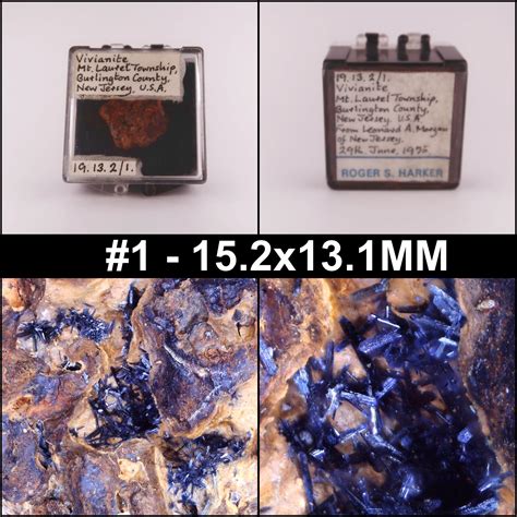 Vivianite from Mount Laurel, New Jersey, United States
