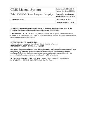 Fillable Online Cms Manual System Department Of Health Human Fax