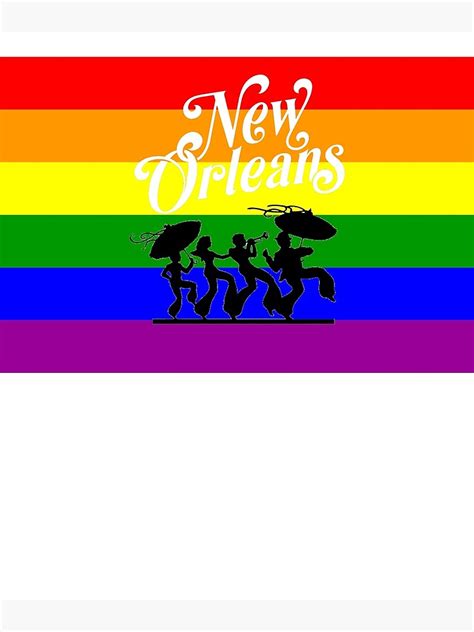 Lámina artística Camisa del orgullo gay de Nueva Orleans New Orleans