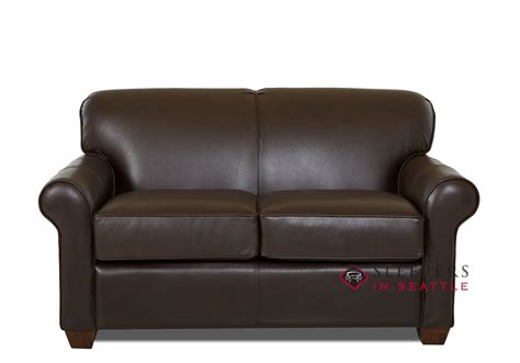 Customize and Personalize Calgary Twin Leather Sofa by Savvy | Twin ...