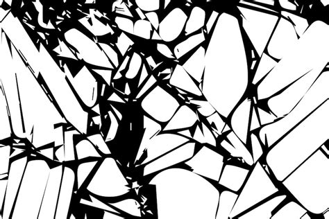 Premium Vector | Broken glass or mirror black texture on white background