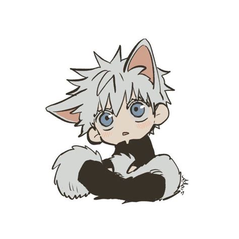 Gojo Satoru Chibi Cat Anime Chibi Cute Chibi