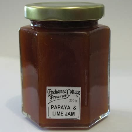 Papaya Lime Jam Enchanted Cottage Preserves Fantastic Fudge