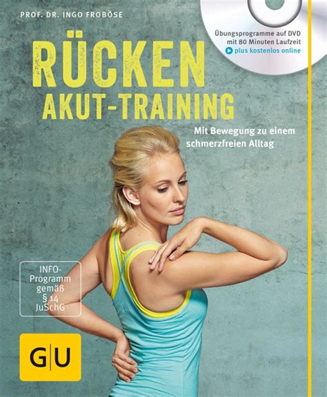 Rücken Akut Training mit DVD Prof Dr Ingo Froböse GU Online Shop