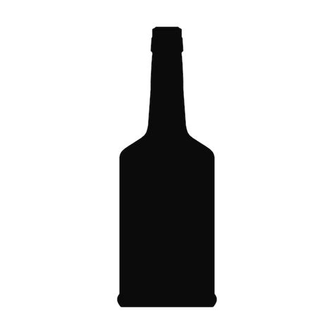 Premium Vector | Bottle vector alcohol icon black color