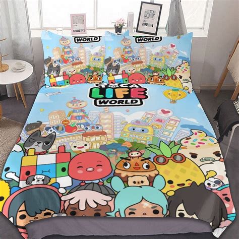 Toca Life World Duvet Cover Pillow Cover Bedding Set Four Etsy