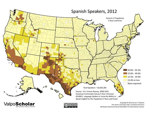 I Found A More Detailed Version Of The Spanish In The Usa Map That