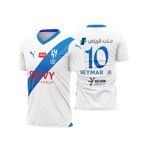 Camisa Al Hilal Fc Away Neymar Torcedor Masculino Branco