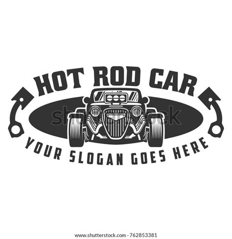 Template Hot Rod Car Logo Hotrod Stock Vector Royalty Free Shutterstock