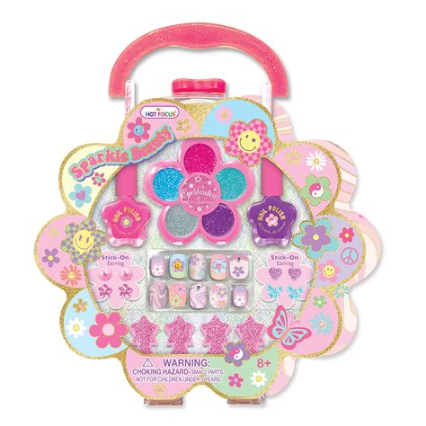Hot Focus Groovy Flower Sparkle Beauty Makeup Set Shop Dress Up Pretend Play At H E B