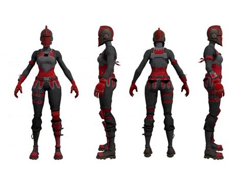 Fortnite Red Knight Skin 3d Model 3dexport In 2020 Fortnite Red Knight Online Video Games