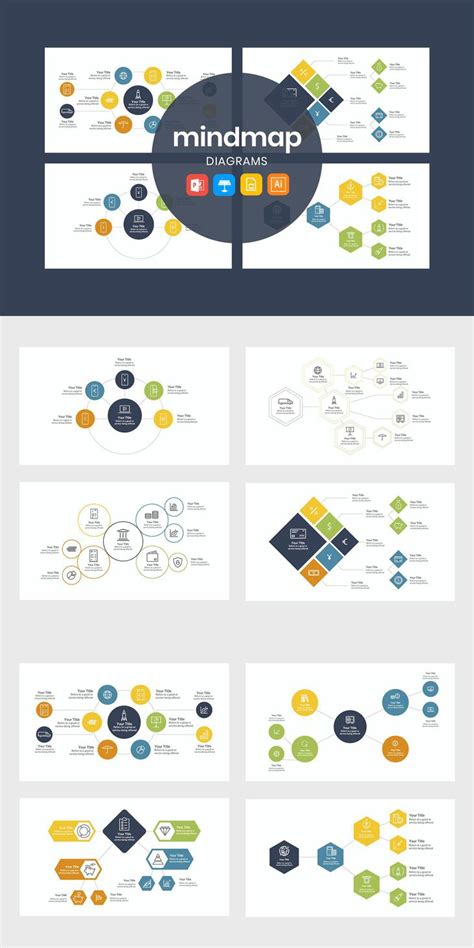 Mind Map Business Diagrams Powerpoint Template Google Slides Keynote