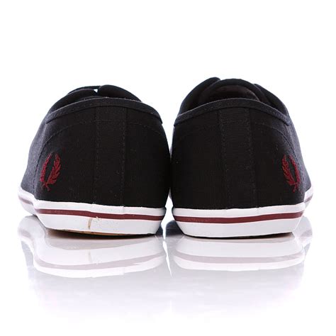 Купить кеды женские Fred Perry Phoenix Canvas Black в интернет-магазине ...