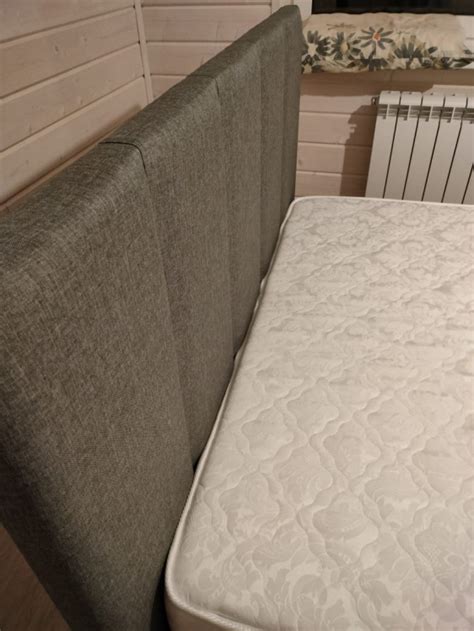 Полутораспальная кровать Афродита-3 140х200 с ПМ рогожка серая — купить ...