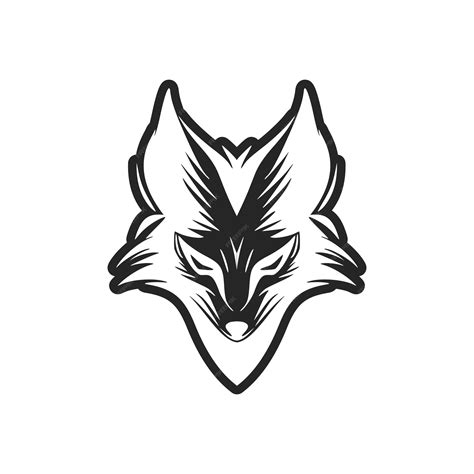 premium vector black  white fox logo   brand stylish