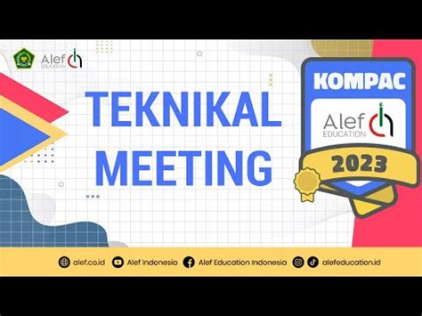 Teknikal Meeting Penyisihan Kompac Youtube