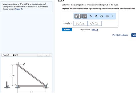 Solved A horizontal force of P = 45 kN is applied to joint | Chegg.com 