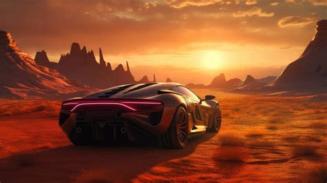 A 4K ultra HD wallpaper of a futuristic car with a human driver ...