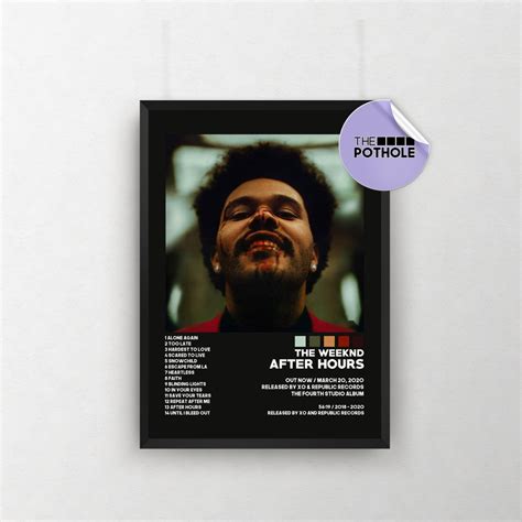 The Weeknd Posters After Hours Poster The Weeknd After Etsy