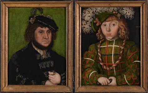 Lucas Cranach The Elder Portraits Of Johann The Steadfast And Johann