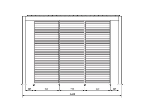 Pergola Ocean 3 6x6 Rustic Bianco BIZZOTTO DESIGNPERTE IT