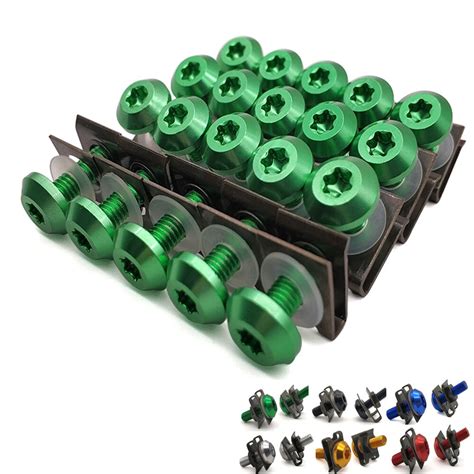 Kit De Tornillos Hexagonales De Aluminio Para Carenado De Motocicleta