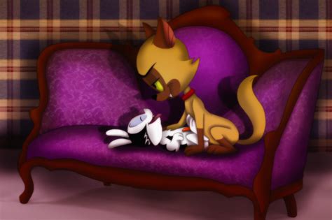 Rule 34 Amegared Bunnicula Bunnicula Series Chester Embrace Feline Lagomorph Love Male