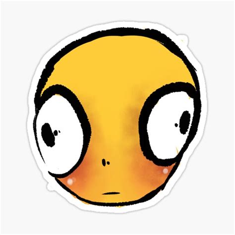 "Big Eyes Emoji" Sticker by ZaryaMaiato | Redbubble