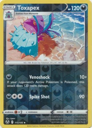 Toxapex Uncommon Reverse Holo Playset