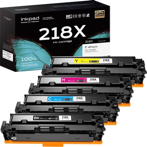 Amazon.com: iNKPAD 218X Toner Cartridges 4 Pack (with Chip) Replacement ...