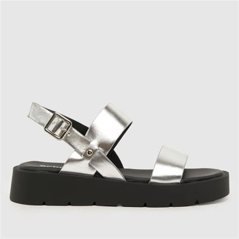 Womens Silver Schuh Tayla Chunky Sandals Schuh