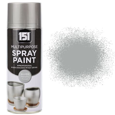 400ml 151 Silver Metallic Spray Paint – Sprayster