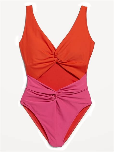 Cutout One Piece Swimsuit Old Navy