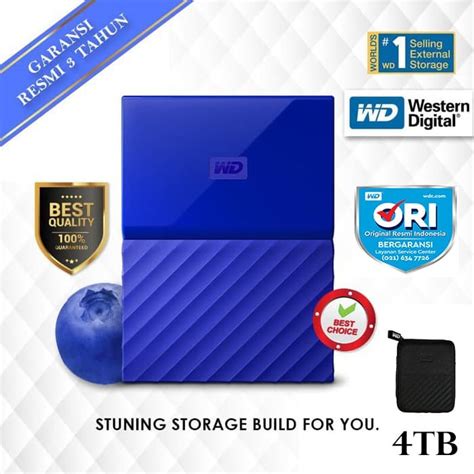 Jual Wd My Passport 4tb Biru Hd Hdd Hardisk Eksternal External 25 Jakarta Barat Wd