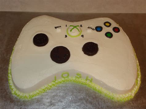 Xbox Theme Controller Shaped Birthday Cake Birthday Cake For