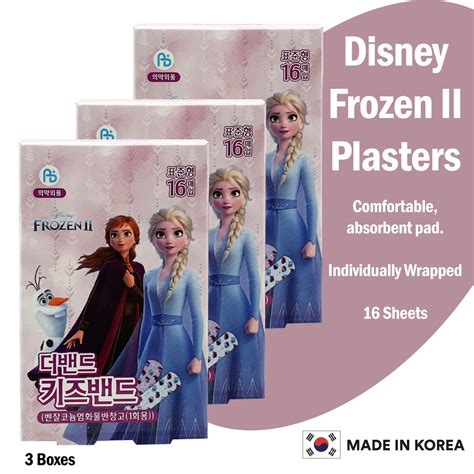 Bundle Of 3 Disney Frozen Plasters 16pcspack Shopee Singapore