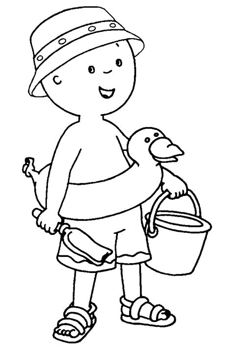 Caillou Para Colorear Pintar E Imprimir