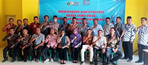 DPMD Kabupaten Bekasi Berikan Monitoring Dan Evaluasi Kerjasama Desa