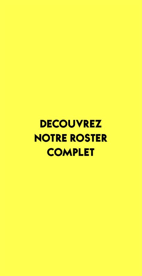 Découvrez notre roster Control Production