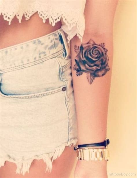 Rose Elbow Tattoos