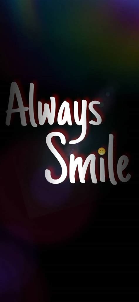 Always Smile Wallpaper 748x1620